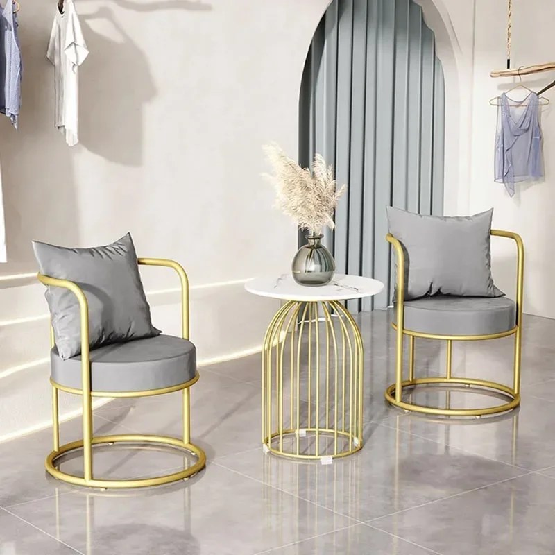 Kadife sandalyeler oturma odası salonlar rahat taşınabilir Relax tasarımcı lüks salonlar sandalye Modern Sillas Plegables mobilya MQ50KT - Görsel 6