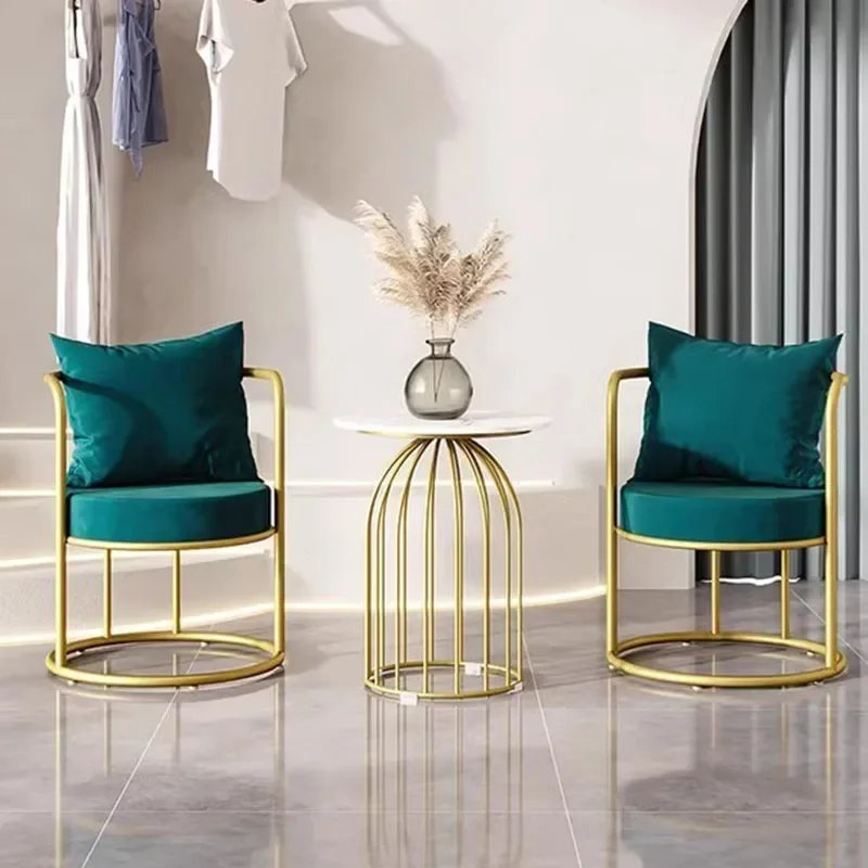 Kadife sandalyeler oturma odası salonlar rahat taşınabilir Relax tasarımcı lüks salonlar sandalye Modern Sillas Plegables mobilya MQ50KT
