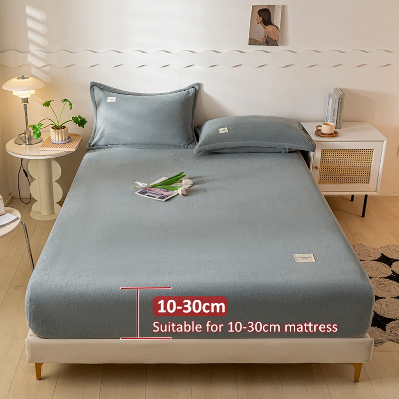 Kadife termal yatak örtüsü, kış için peluş kumaş levhalar, yatak örtüsü, tek çift kral kraliçe Bed120x200 için çarşaf seti
