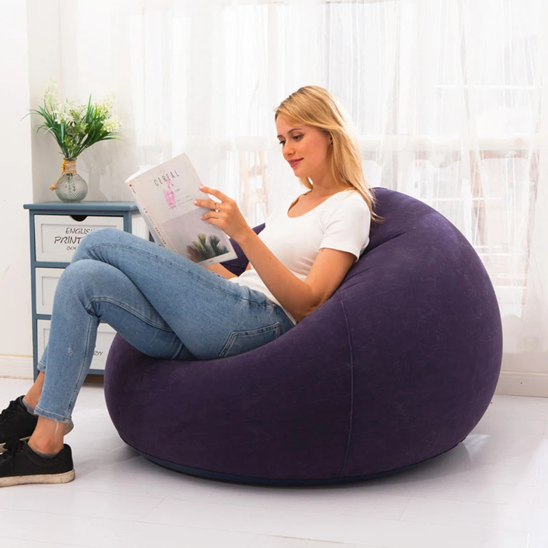 Kalınlaşmış tembel şişme Sofa sandalyeler fasulye torbası kanepeler PVC şezlong koltuk Tatami dinlenme koltuğu mobilya sandalyeler oturma odası kaynağı