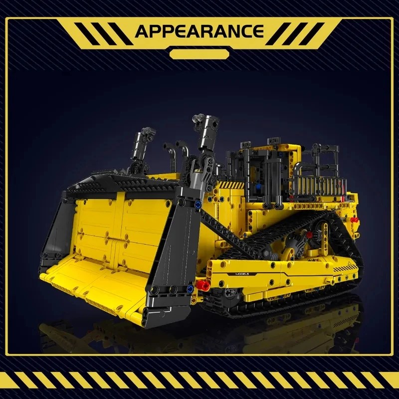 Kalıp kral 15071 teknik uzaktan kumanda mühendislik kamyon araç oyuncaklar elektrikli buldozer yapı taşları tuğla çocuklar için hediye - Görsel 3