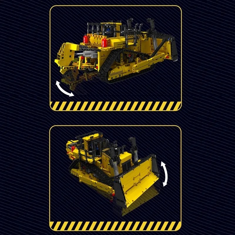 Kalıp kral 15071 teknik uzaktan kumanda mühendislik kamyon araç oyuncaklar elektrikli buldozer yapı taşları tuğla çocuklar için hediye - Görsel 5
