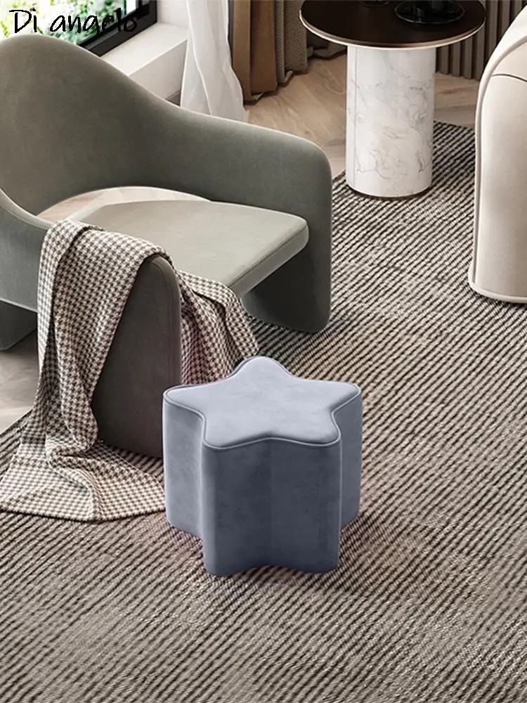 Kanepe tabure Modern Minimalist ev Dresser çay masası tabure çocuk ayakkabı tabure düşük yuvarlak ayak tabure iskele Dropshipping