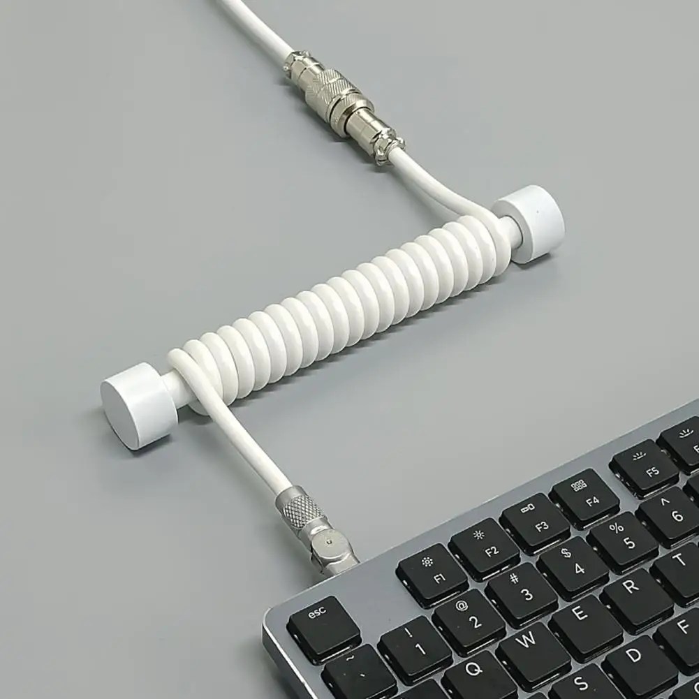 Klavye sarmal kablo sarıcı Metal Bar bobin dekoratif çubuk çok fonksiyonlu sarmal USB kablosu ağırlık Bar oyun klavyesi Decoratio