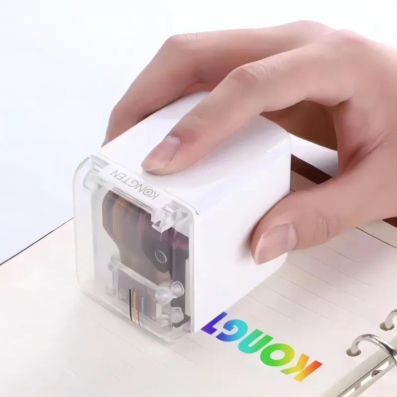 Kongten Mbrush mürekkep püskürtmeli yazıcı kablosuz Buletooth taşınabilir özel düzenleme HD renkli baskı kelime/resim/dövme logosu/desen vb