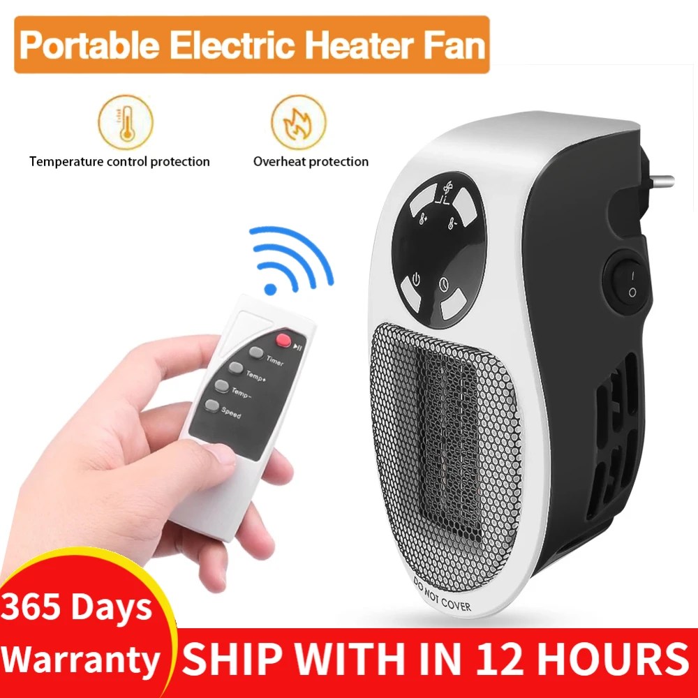 LED ekran elektrikli ısıtıcı duvar-çıkış Mini elektrikli havalı ısıtıcı güçlü sıcak Blower hızlı ısıtıcı fanı soba radyatör odası isıtıcı