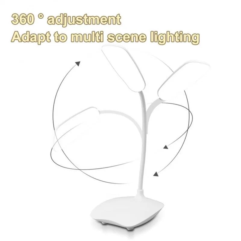 LED masaüstü masa lambası USB şarj edilebilir aydınlatma göz koruma odası gece lambası yatak odası başucu öğrenci okuma lambası - Görsel 5