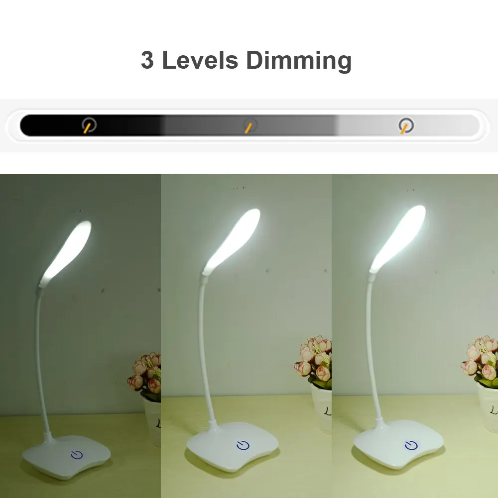 LED masaüstü masa lambası USB şarj edilebilir aydınlatma göz koruma odası gece lambası yatak odası başucu öğrenci okuma lambası