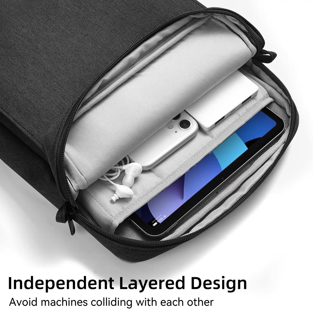 Laptop çanta kapak için Macbook Air & Pro 11 12 13 inç su geçirmez Notebook çantası 9 ila 13 inç Tablet için çok cepler vaka