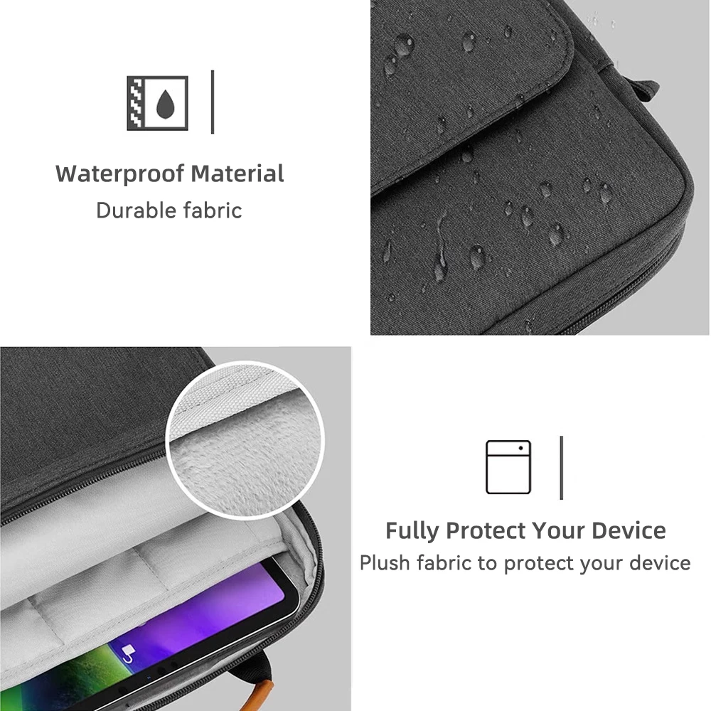 Laptop çanta kapak için Macbook Air & Pro 11 12 13 inç su geçirmez Notebook çantası 9 ila 13 inç Tablet için çok cepler vaka