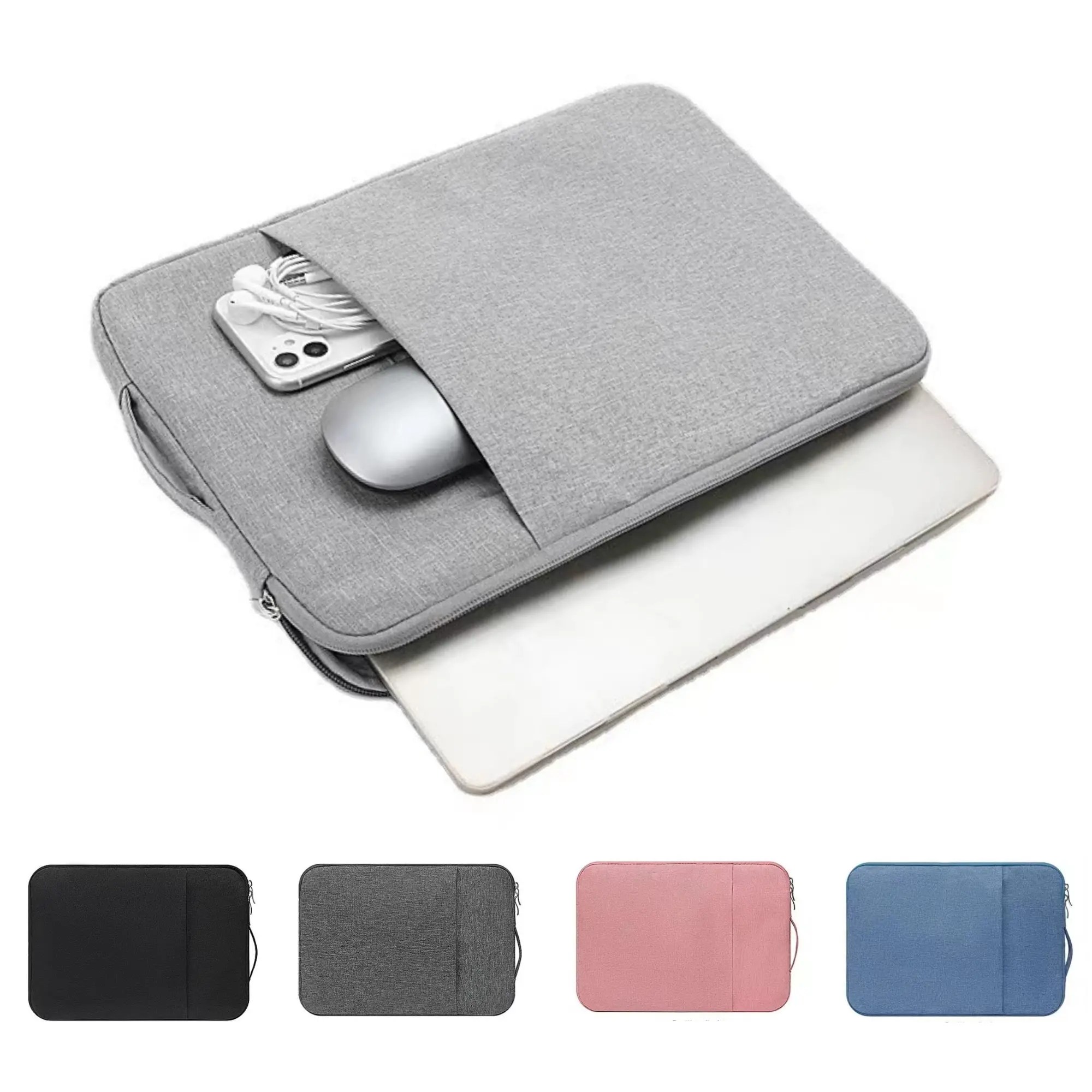 Laptop kol çantası 13/14/15/16 inç MacBook Air Mac Pro M1 yüzey ile uyumlu Lenovo Dell HP bilgisayar çantası cep