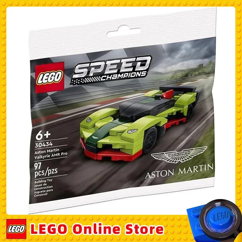 Lego hız şampiyonları Aston Martin Valkyrie AMR Pro 30434 tuğla oyuncak çağlar için 6 + (97 adet) doğum günü hediyesi