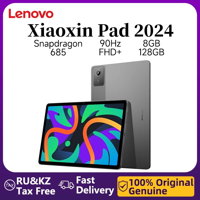Lenovo Xiaoxin ped 2024 Tablet 6GB/8GB 128GB Qualcomm Snapdragon 685 Octa çekirdekli 11 inç 90HZ WIFI Bluetooth Tablet