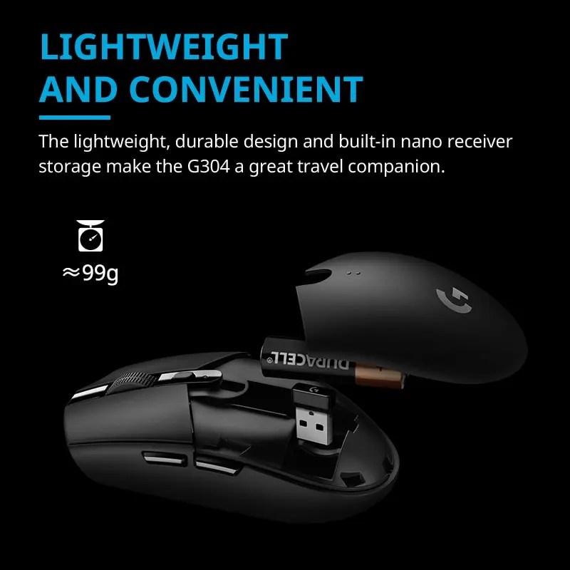 Logitech G304 kablosuz fare oyun Esports çevre programlanabilir ofis masaüstü dizüstü fare LOL - Görsel 2