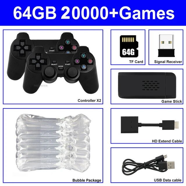 M8 Video oyunu konsolu 4K HD dahili 20000 oyunları kablosuz denetleyici TV oyun sopa Retro el oyun oyuncu Dropshipping - Görsel 22