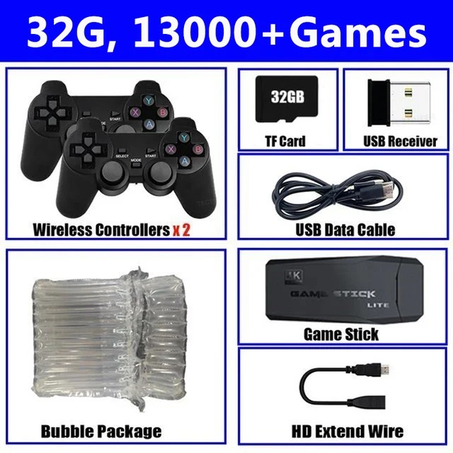 M8 Video oyunu konsolu 4K HD dahili 20000 oyunları kablosuz denetleyici TV oyun sopa Retro el oyun oyuncu Dropshipping - Görsel 9