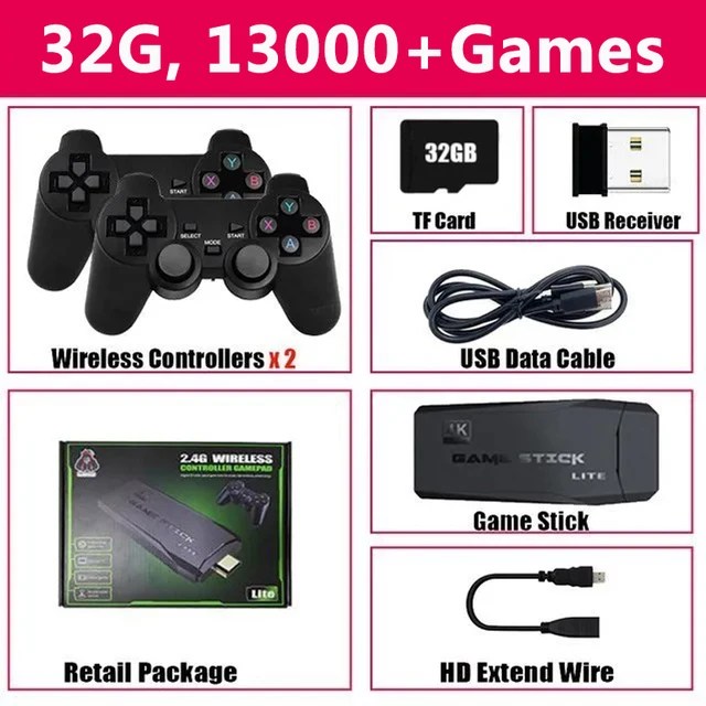 M8 Video oyunu konsolu 4K HD dahili 20000 oyunları kablosuz denetleyici TV oyun sopa Retro el oyun oyuncu Dropshipping - Görsel 7