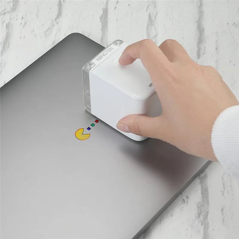 MBrush Mini taşınabilir renkli yazıcı mürekkep kartuşu ile özelleştirilmiş metin Smartphone kablosuz baskı mürekkep püskürtmeli yazıcı