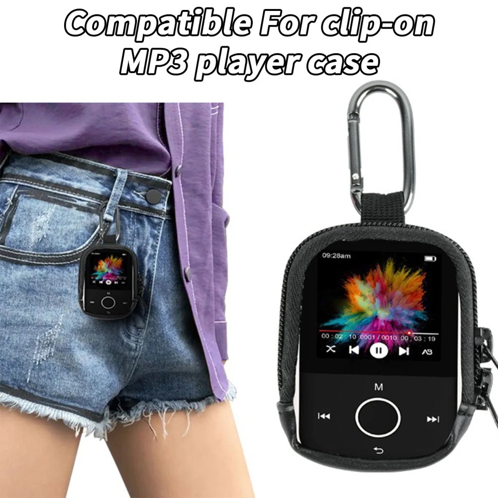 MP3 çalar taşıma çantası çantası ile temizle pencere seyahat taşıma çantası MP3/MP4 çalar için uyumlu
