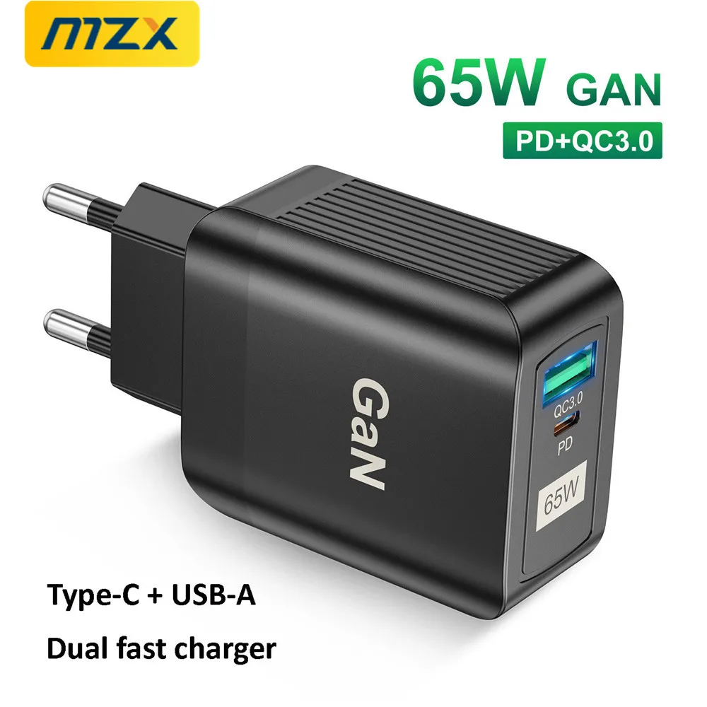 MZX 65W GaN hızlı şarj telefon şarj tipi C USB yüksek hızlı hızlı şarj taşınabilir cep iphone şarj 15 Pro Max Xiaomi