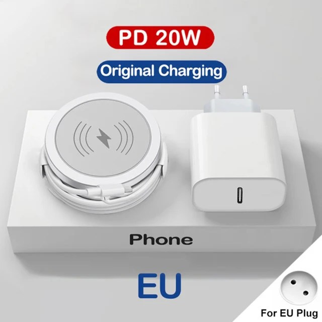 Magsafe iPhone 13 için 12 11 14 15 Pro Max Mini X XS XR PD 20W manyetik kablosuz şarj USB tip C hızlı şarj aksesuarları - Görsel 11