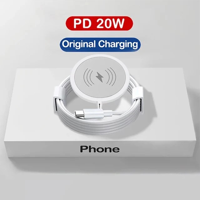 Magsafe iPhone 13 için 12 11 14 15 Pro Max Mini X XS XR PD 20W manyetik kablosuz şarj USB tip C hızlı şarj aksesuarları - Görsel 7