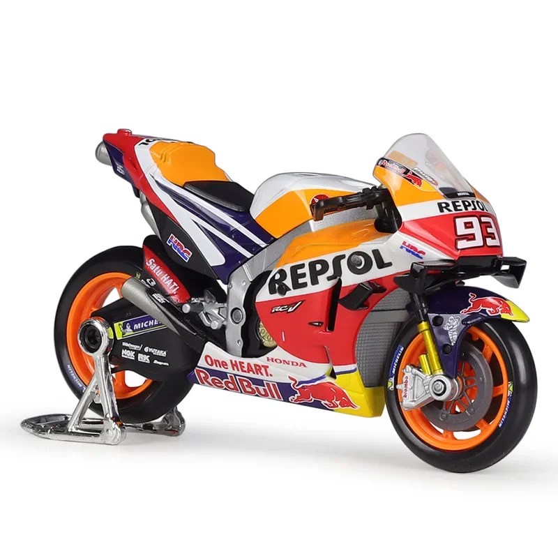 Maisto 1:18 Repsol Honda takımı Rc213v 2021 #93 #44 Marc Moto z Moto Gp yarış döküm alaşım motosiklet modeli koleksiyonu hediye oyuncak - Görsel 6