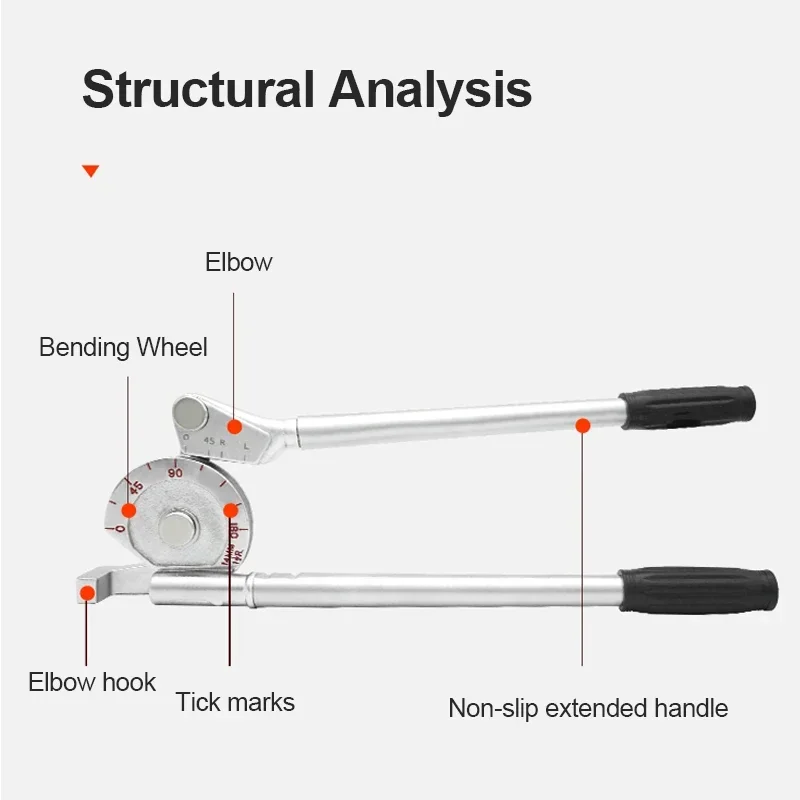 Manuel boru bükücü tüp bükme makinesi 6mm 8mm 10mm 12mm 14/16/19/22mm boru Bender için alüminyum bakır çelik yakıt fren hatları