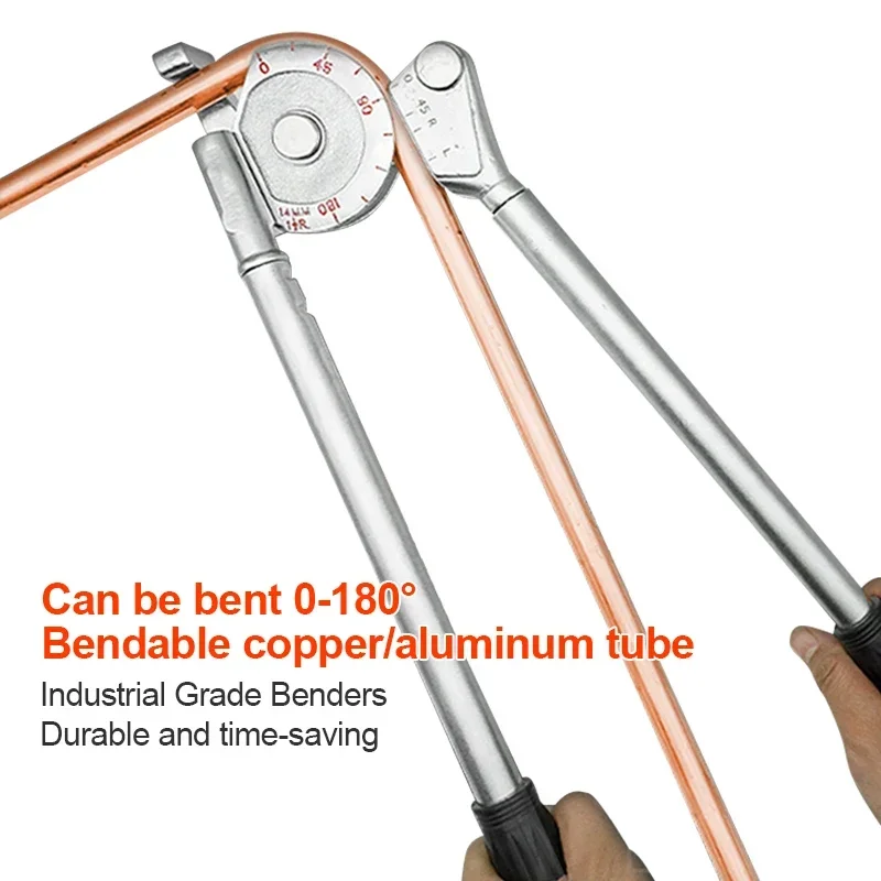 Manuel boru bükücü tüp bükme makinesi 6mm 8mm 10mm 12mm 14/16/19/22mm boru Bender için alüminyum bakır çelik yakıt fren hatları