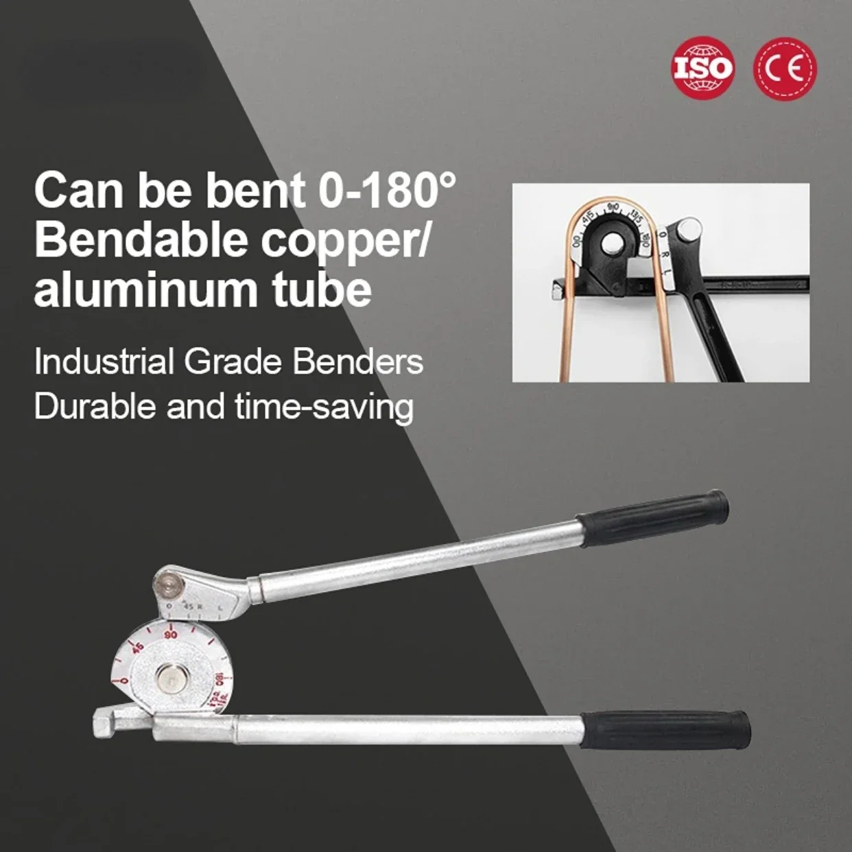 Manuel boru bükücü tüp bükme makinesi 6mm 8mm 10mm 12mm 14/16/19/22mm boru Bender için alüminyum bakır çelik yakıt fren hatları - Görsel 1
