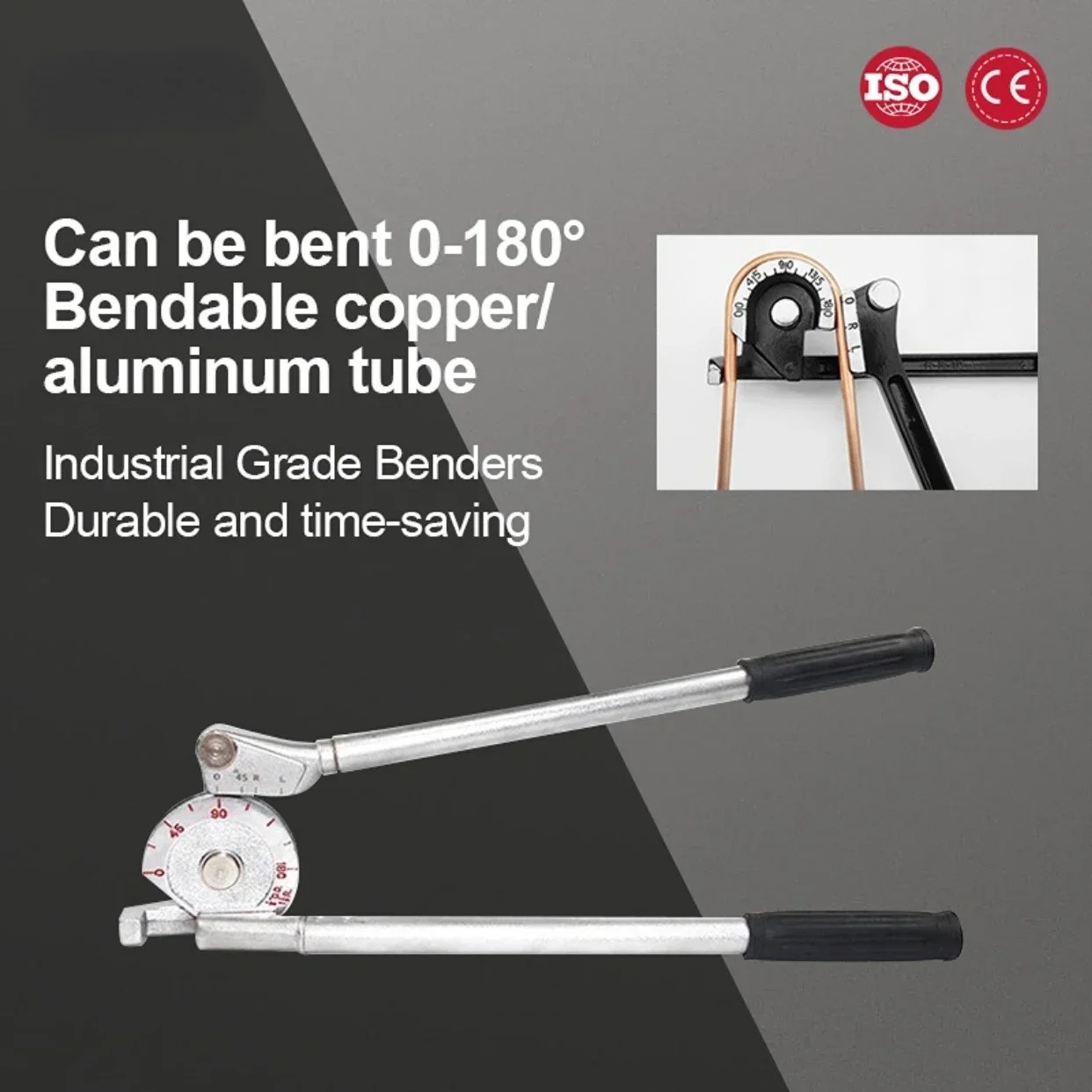 Manuel boru bükücü tüp bükme makinesi 6mm 8mm 10mm 12mm 14/16/19/22mm boru Bender için alüminyum bakır çelik yakıt fren hatları