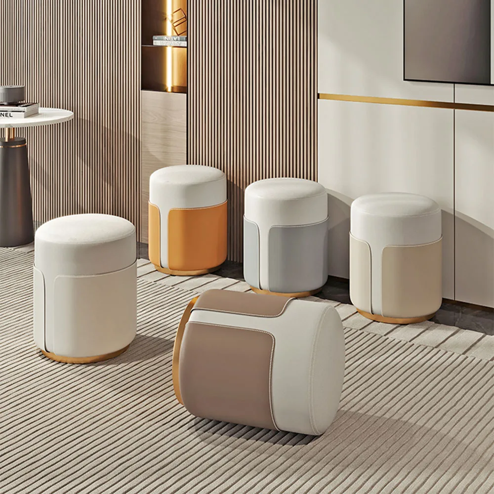 Masanın altında bahçe benzersiz dışkı zehirler tasarım güzellik yuvarlak ayak dışkı Footrest Minimalist düşük Taburetes Decorativos mobilya