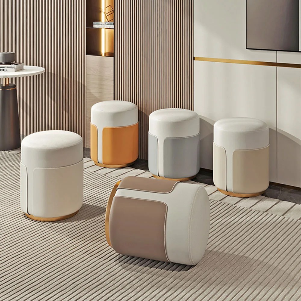 Masanın altında bahçe benzersiz dışkı zehirler tasarım güzellik yuvarlak ayak dışkı Footrest Minimalist düşük Taburetes Decorativos mobilya