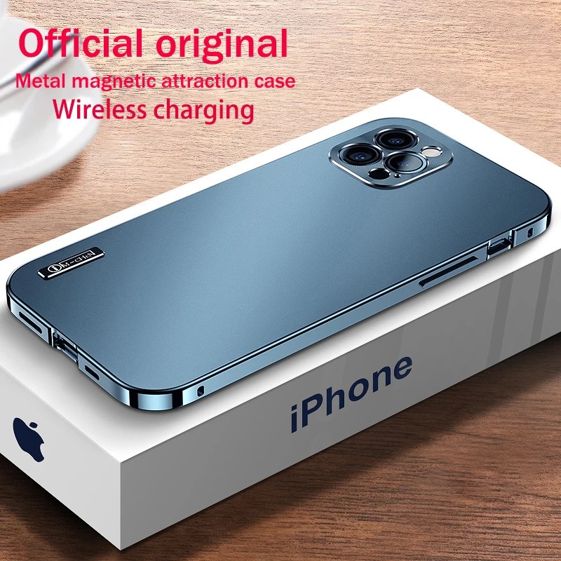 Metal alüminyum alaşım kasa iPhone 15 14 13 Pro Max tam kamera Lens koruyucu orijinal renk telefon ultra ince arka kapak