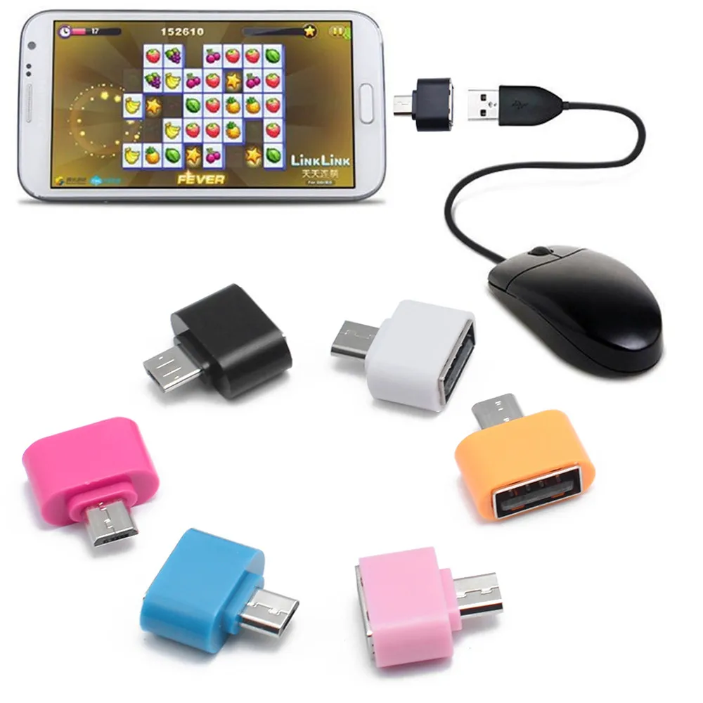 Mikro USB USB OTG adaptör Mini dönüştürücü Android SmartPhone için taşınabilir adaptör USB OTG konektörü cep telefonu aksesuarları
