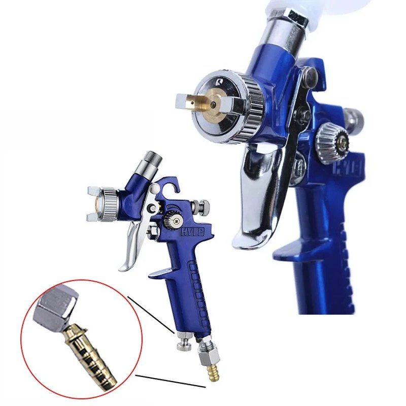 Mini 0.8MM/1.0MM meme boya püskürtme tabancası HVLP boyama araba için yüksek atomizasyon H-2000 Airbrush Aerograph pnömatik aracı - Görsel 2