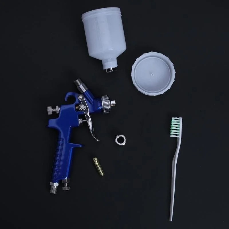 Mini 0.8MM/1.0MM meme boya püskürtme tabancası HVLP boyama araba için yüksek atomizasyon H-2000 Airbrush Aerograph pnömatik aracı - Görsel 6