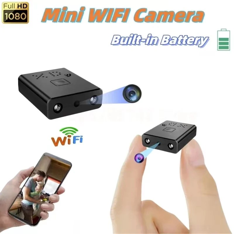 Mini 1080P HD WIFI kamera dahili pil IR gece görüş vücut kam IP uzaktan izleme kamera kam