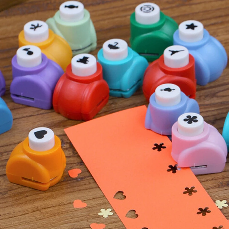 Mini karalama defteri yumruklar el yapımı kesici kart Craft patiska baskı DIY çiçek kağıt zanaat yumruk delik zımba şekli