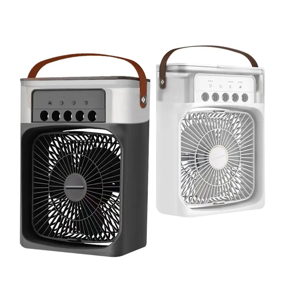Mini klima USB su su buharlı vantilatör 7 renkler LED ışık nemlendirme Fan ev sprey hava Fan masası HAVA SOĞUTUCU soğutma fanı