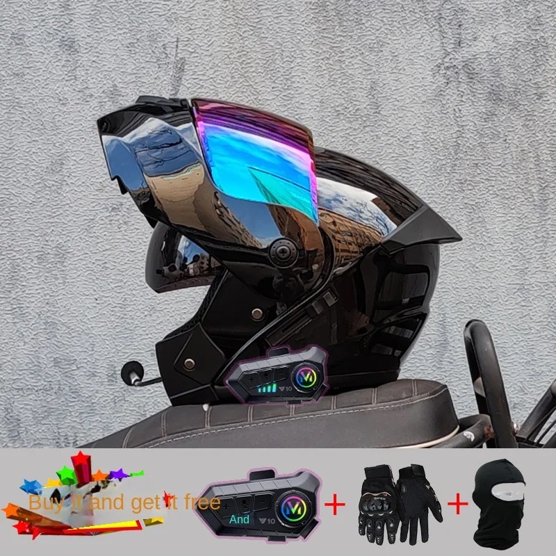 Motosiklet Bluetooth kask yüksek kalite kapak kask Abs tam yüz motosiklet kask yarış kask Dot onaylı