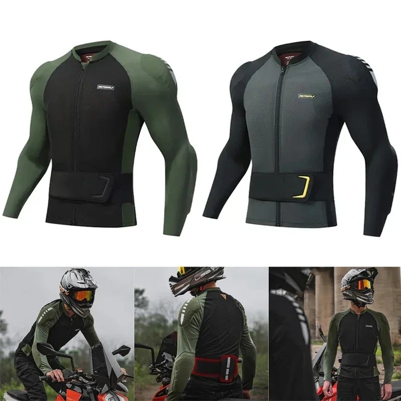 Motosiklet yumuşak zırh Moto ceket motokros sürme koruyucu donanım göğüs omuz koruma CE belgelendirme