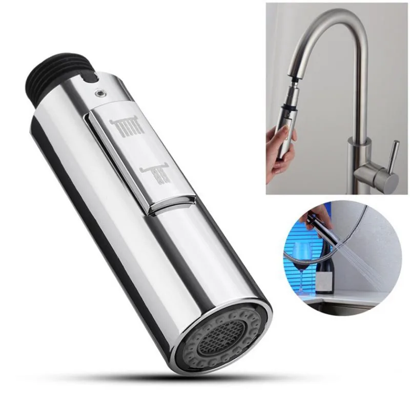 Mutfak musluk dışarı çekin kafa lavabo çekme aşağı memesi püskürtücü banyo evye musluğu yedek aksesuar G1/2 duş başlığı havalandırıcı