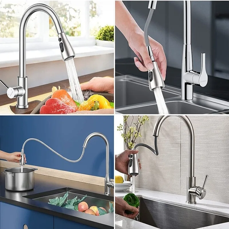 Mutfak musluk dışarı çekin kafa lavabo çekme aşağı memesi püskürtücü banyo evye musluğu yedek aksesuar G1/2 duş başlığı havalandırıcı