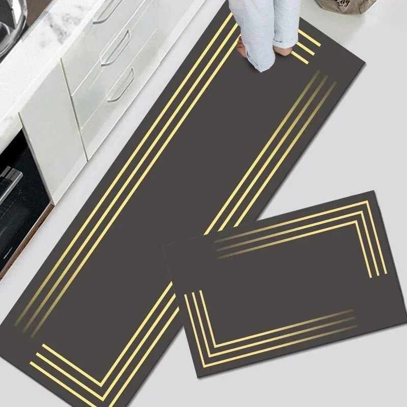 Mutfak paspas uzun şerit yatak odası yumuşak kilim giriş paspas yıkanabilir kaymaz koridor halı karşılama emici banyo paspasları - Görsel 3