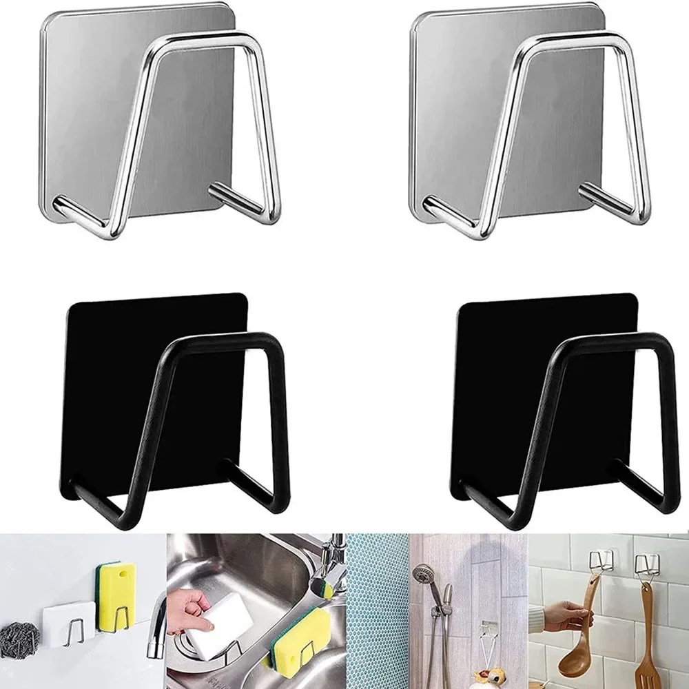 Mutfak süngeri depoları lavabo drenaj kurutma raf raf tuvalet banyo sünger tutucu temizleme sünger raf kanca aksesuarları araçları