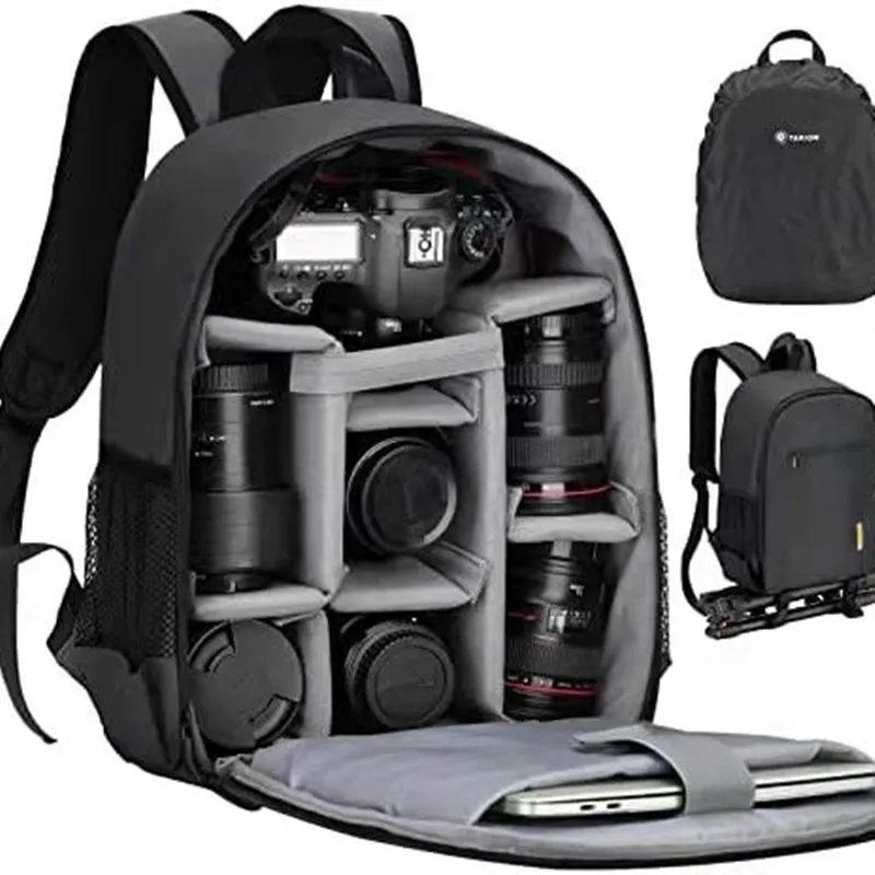 Nikon Sony için çok fonksiyonlu dijital kamera sırt çantası su geçirmez açık dslr kamera çantası lens kılıfı DSLR kamera çantası