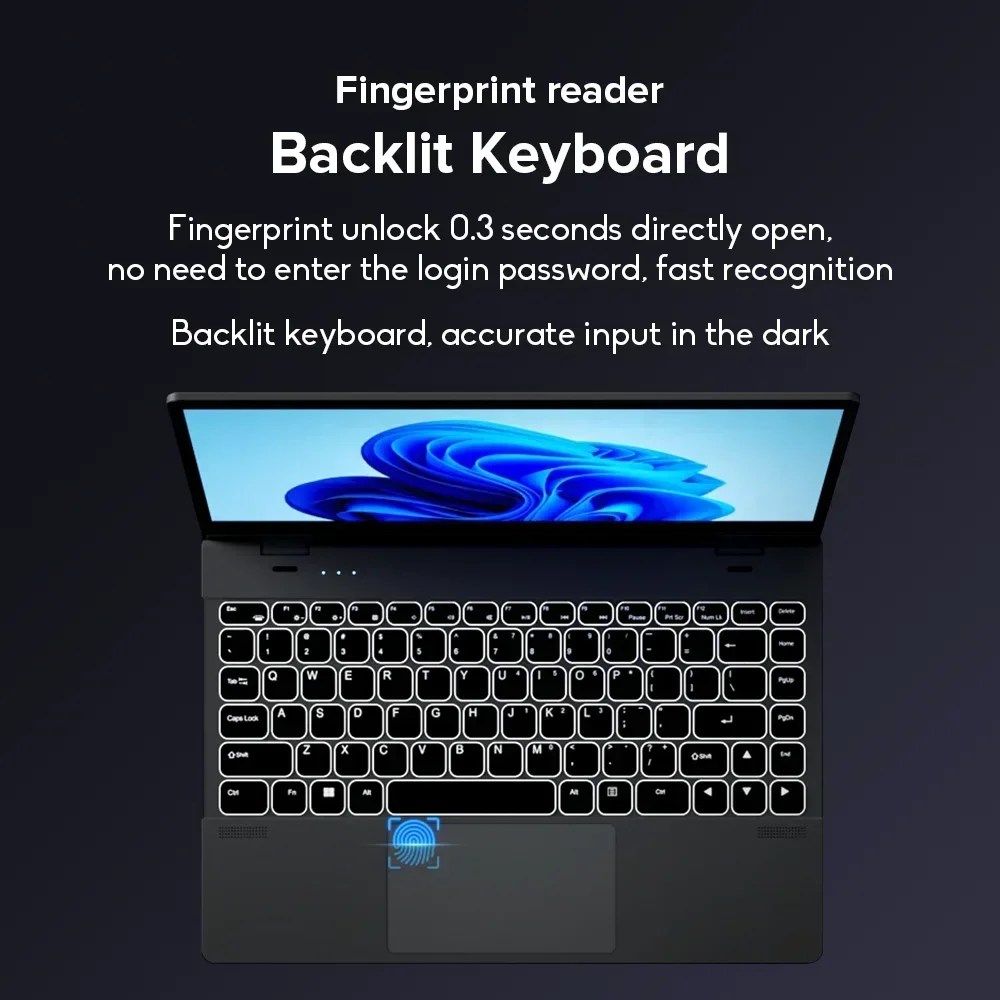 Ninkear N14 dizüstü 14 inç 4K dokunmatik ekran dizüstü 12. Nesil Intel N95 işlemci 12GB DDR5 + 1TB SSD Windows 11 Ultrabook - Görsel 6