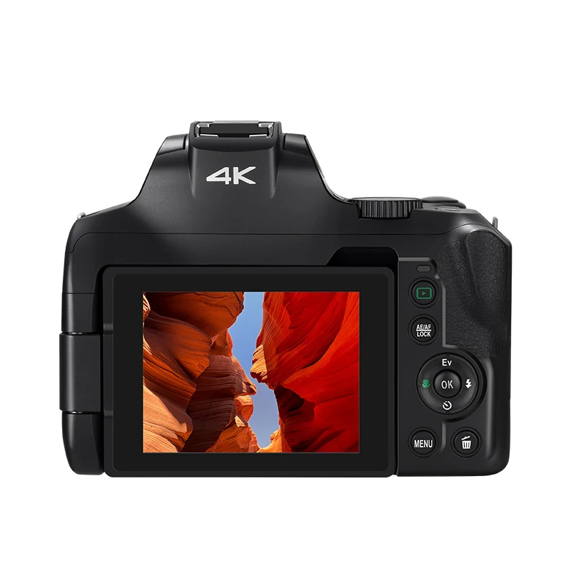 Ordro 12X optik Zoom dijital kamera Video kamera 4K 64MP otomatik/manuel odak LED flaş dahili Vlog Camara 2024 yeni gelenler