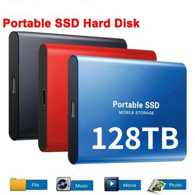 Orijinal yüksek hızlı 2TB SSD 16TB taşınabilir harici katı hal sabit disk USB3.1 500GB arayüzü dizüstü için mobil sabit disk